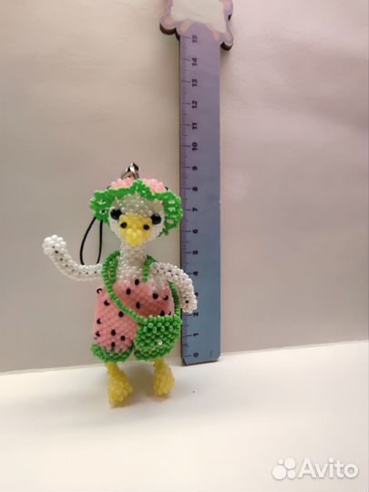 Амигуруми из бисера, брелок, игрушка, подвеска
