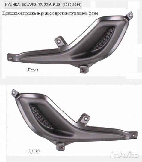 Заглушка противотуманок