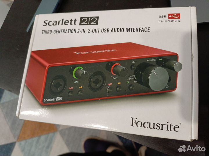 Звуковая карта focusrite scarlett 2i2 3rd gen