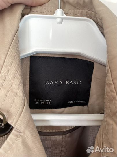 Плащ тренч женский Zara