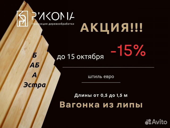 Вагонка липа