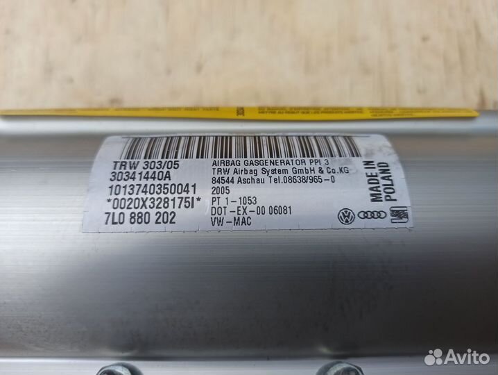 Подушка безопасности Volkswagen Touareg 7L