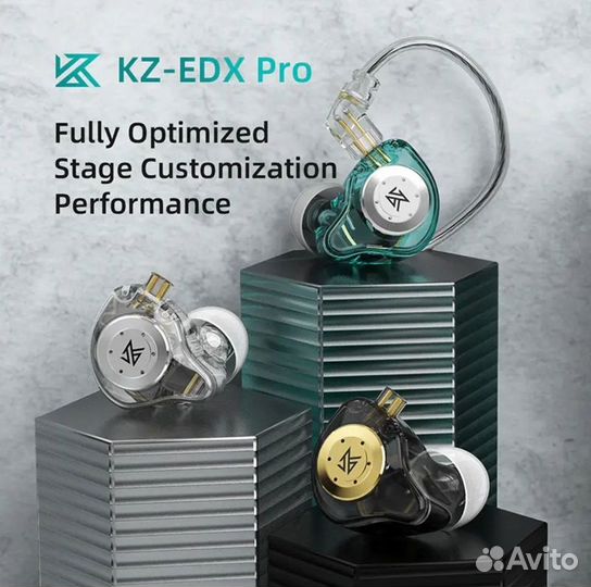 Наушники KZ EDX PRO с микрофоном