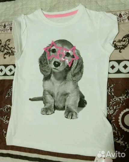 Новая футболка mothercare 3-4 г 110р