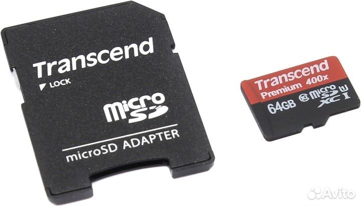 Карта памяти Transcend Micro sdxc 64GB 60m/c