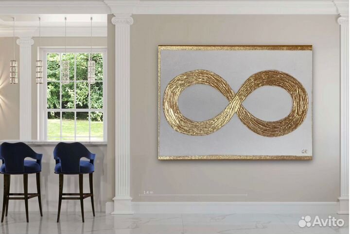 Картина обьемная с поталью ручная работа