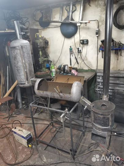 Мангал коптильня барбекю 5в1