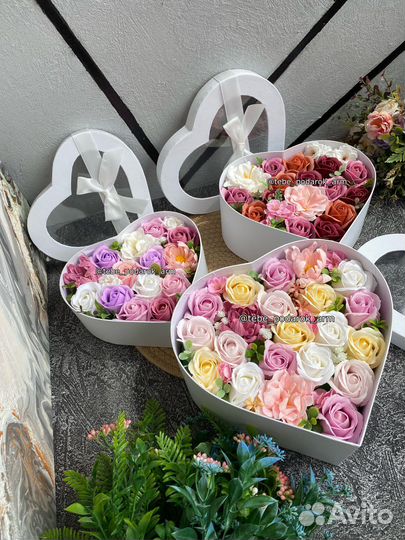 Букет из мыльных роз