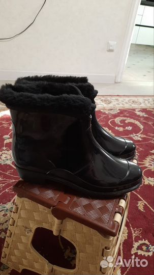 Сапоги резиновые женские 40 41 утепленные