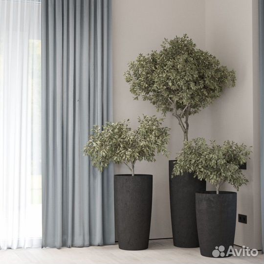 Ваза из бетона в наличии и под заказ