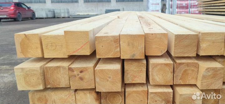 Брус хвойный обрезной 100х100 6м