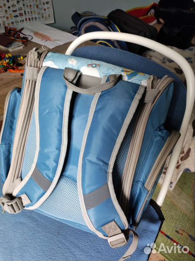Школьный рюкзак grizzly новый с мешком