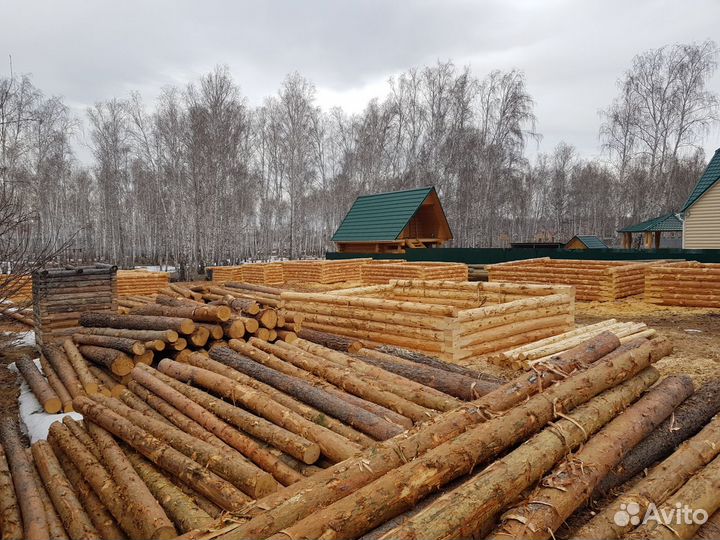 Срубы из Зимней Башкирской Сосны