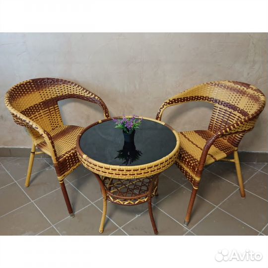 Садовая мебель из ротанга набор