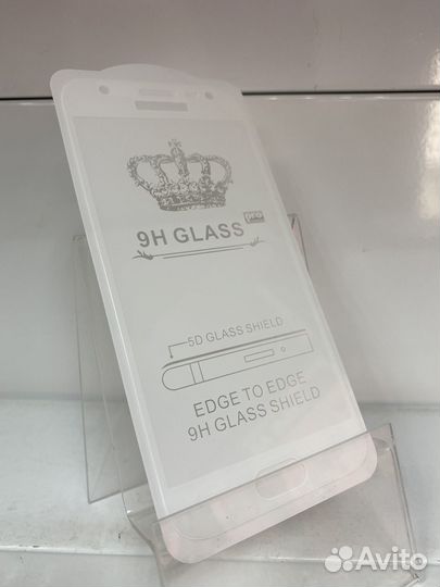 Защитное стекло Samsung J3/J330/J3 pro 2017, белое
