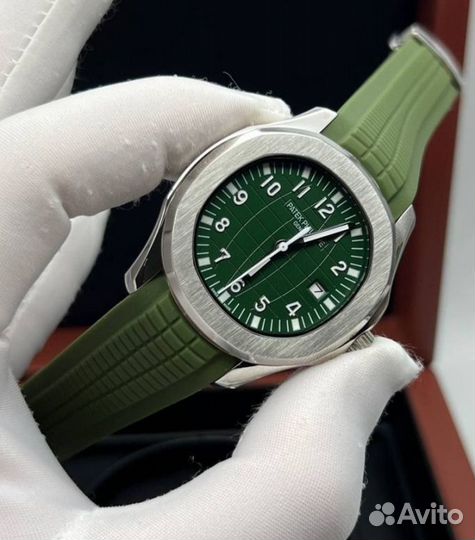 Patek Philippe steel green часы