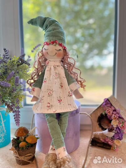 Кукла ручной работы. Интерьерная кукла. Кукла