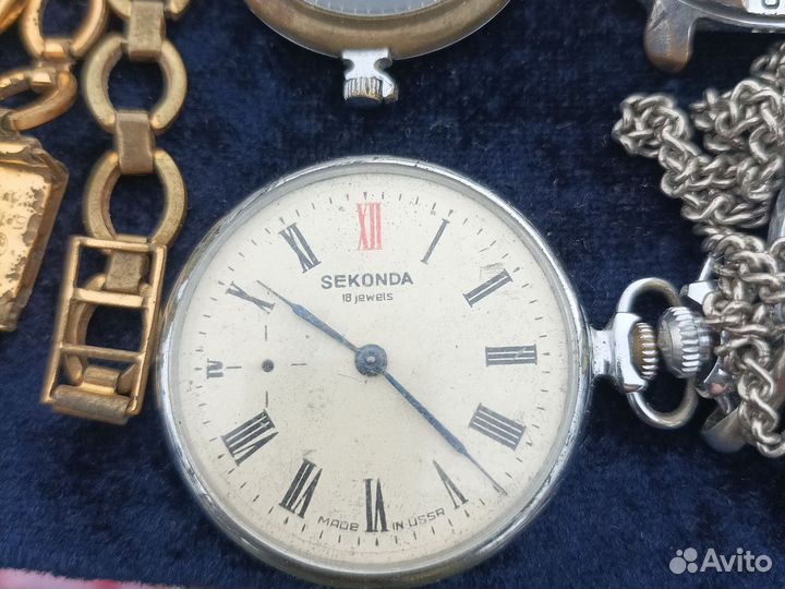 Часы молния, секонда, заря, карманные