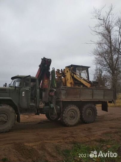 Кран манипулятор вездеход ЗИЛ 131