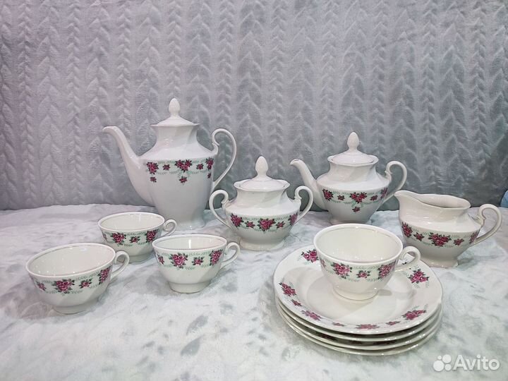 Чайный Сервиз СССР (Рижский фарфоровый завод)