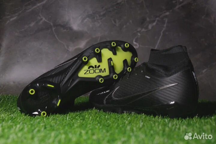 Nike Air Zoom Mercurial 9 Elite Black Футбольные