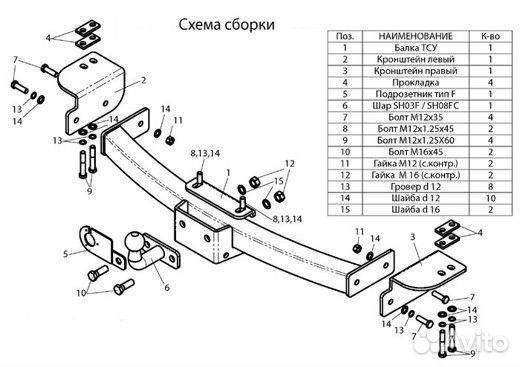 Toyota Land Cruiser Prado 120 / 150 Фаркоп E3EE5