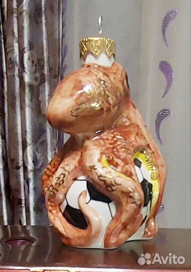 Елочная игрушка Осьминог Пауль