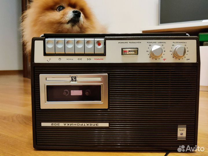 Кассетный магнитофон Электроника 302 + кассета б/у