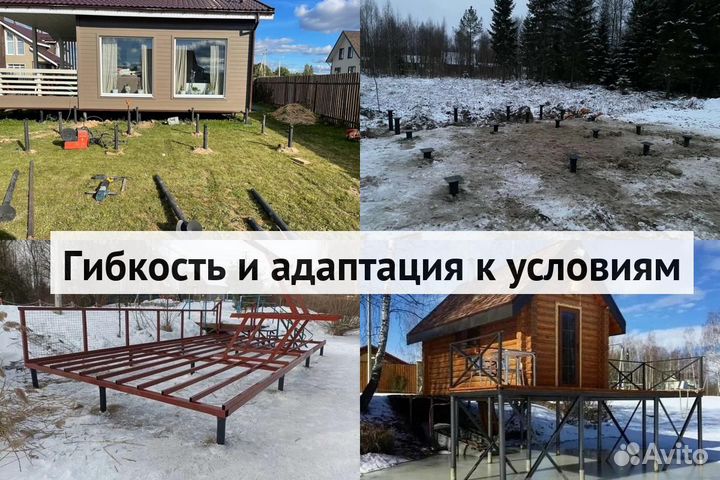 Винтовые сваи и Монтаж