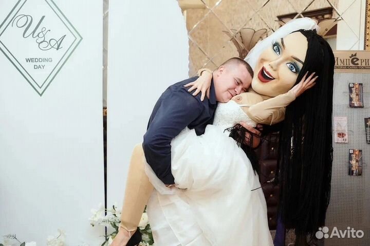 Ростовая кукла, шуточный стриптиз, аниматор