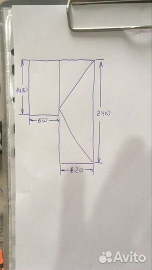 Дверь пластиковая со стеклом