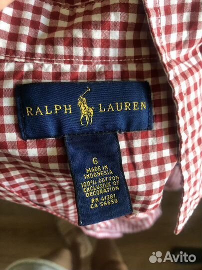Рубашка детские Ralf Lauren, рост 130