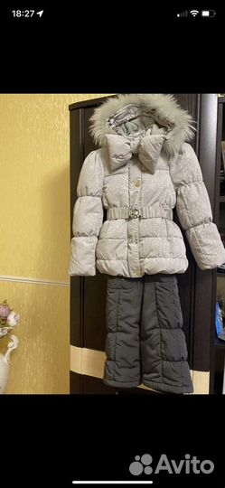 Зимний костюм на девочку 104