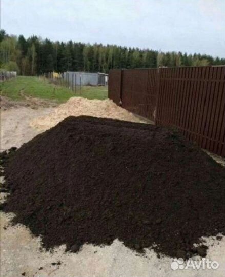 Навоз чернозем перегной песок щебень