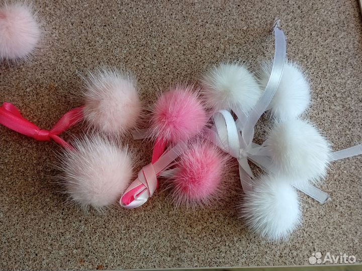 Помпоны из норки