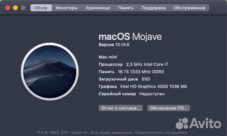 К Вашим услугам Mac mini SSD 512 Late 2012
