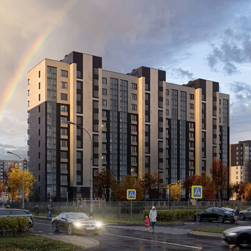 2-к. квартира, 61,8 м², 9/12 эт.