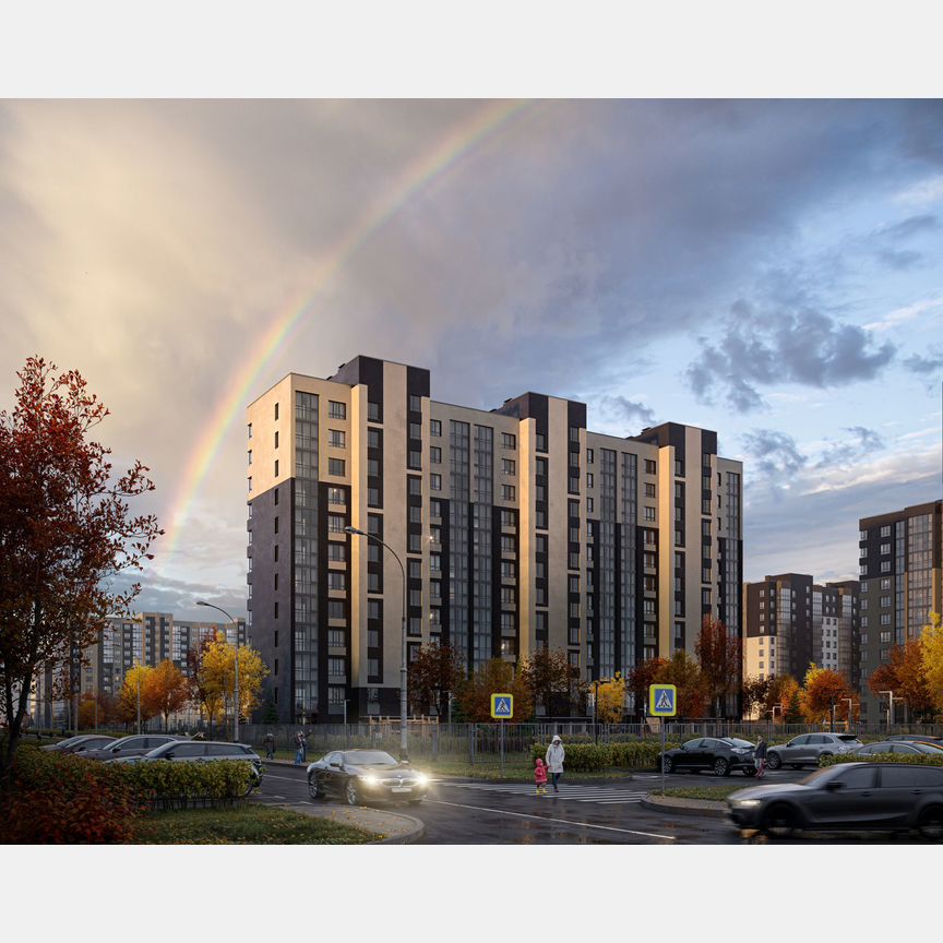 2-к. квартира, 61,8 м², 9/12 эт.