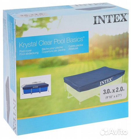 Тент для каркасного бассейна Интекс 300х200 см