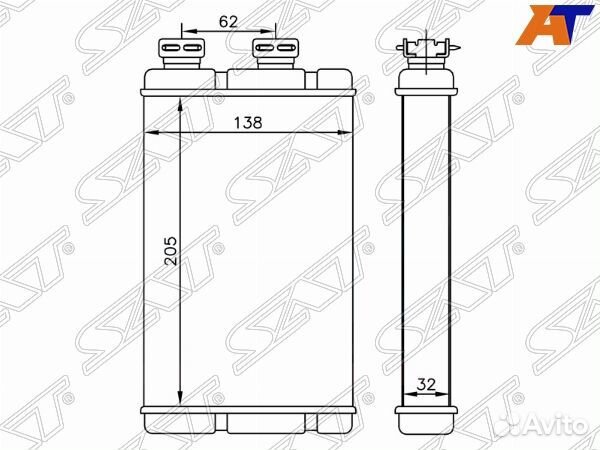 Радиатор отопителя салона BMW 3 series E46 98-05