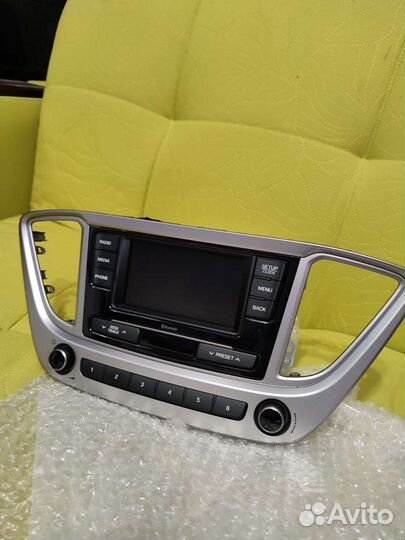 Штатная магнитола на hyundai solaris 2021