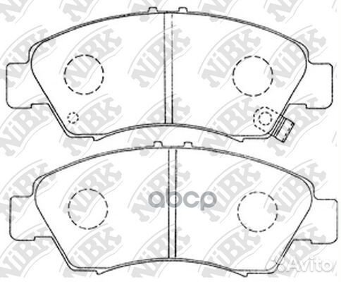 Колодки передние (Honda CI6C 1.3-1.6 91-01/JAZ