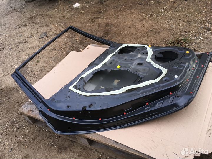 Дверь задняя левая темно серая Рено Колеос