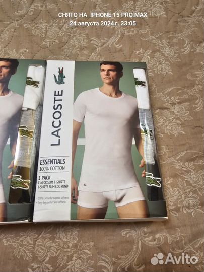 Футболка мужская lacoste, М р-р