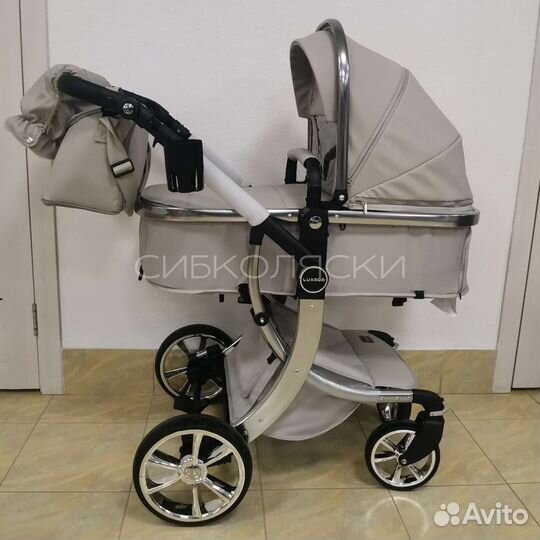 Коляска трансформер luxmom 608 2в1 и 3в1 экокожа