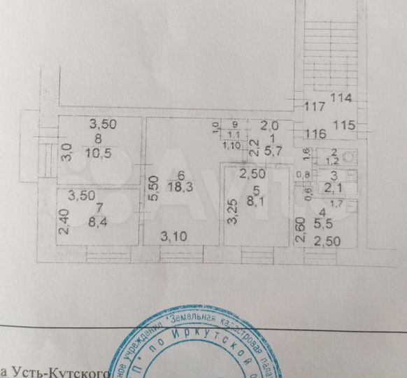 4-к. квартира, 60,9 м², 2/5 эт.