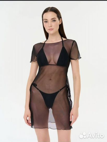 Туника пляжная сетка