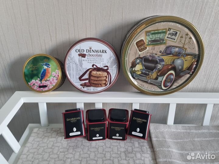 Жестяные баночки-шкатулки