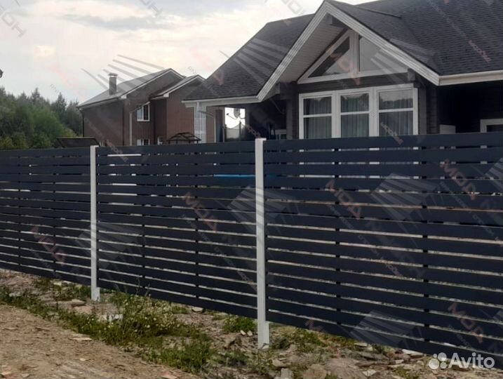 Забор Ранчо горизонтальный