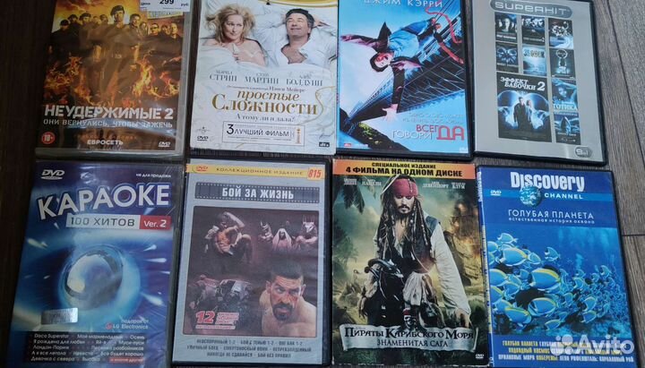 Фильмы на dvd и караоке, цена за все